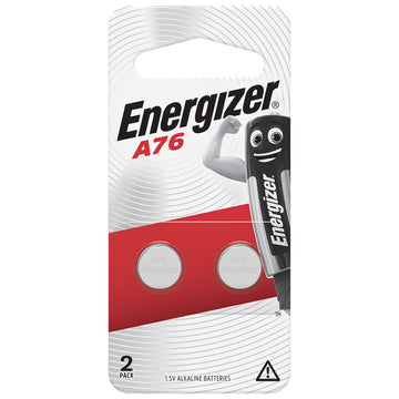 Energizer A76 Miniature Alkaline Button Battery Device Batteries 1.5V 2 Pack