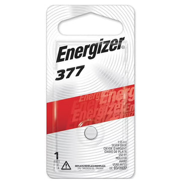 Energizer 377 Silver Oxide Button Watch Battery Batteries Power Zero Mercury