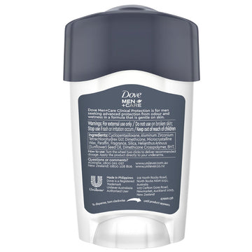 Dove Men Clinical Protection Antiperspirant Deodorant Cream Clean Comfort 45mL