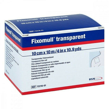 Fixomull Transparent Dressing Fixation Film Roll First Aid Waterproof 10Cm x 10M