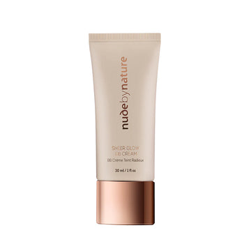 Nude By Nature Sheer Glow BB Cream 03 Nude Beige SPF8 Makeup Foundation 30mL
