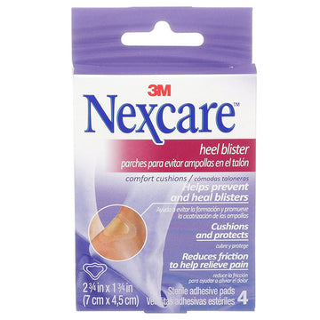 Nexcare Heel Blister Comfort Cushion Adhesive Pads Plaster Bandages 7Cm x 4.5Cm