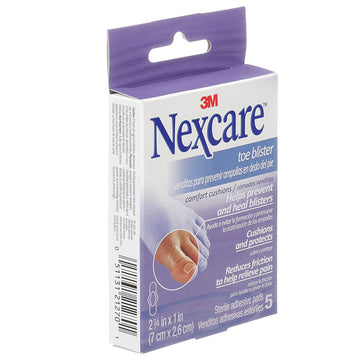 Nexcare Toe Blister Comfort Cushion Adhesive Gel Pads Plaster Sheet 7Cm x 2.6Cm