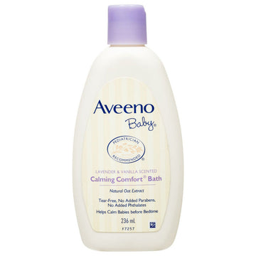 Aveeno Baby Calming Comfort Bath Liquid 236mL Lavender & Vanilla Natural Oat