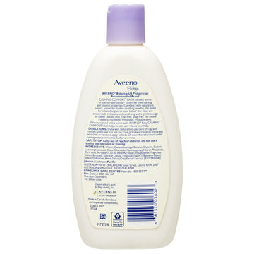 Aveeno Baby Calming Comfort Bath Liquid 236mL Lavender & Vanilla Natural Oat