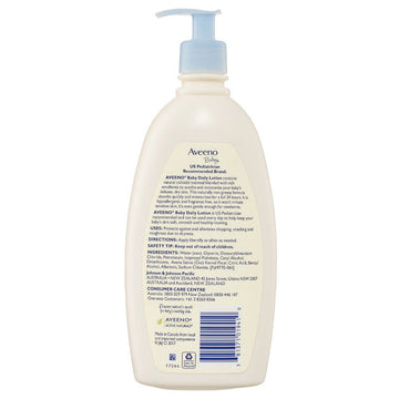 Aveeno Baby Daily Lotion 532mL Fragrance Free 24h Skin Moisturises Protection