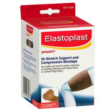 Elastoplast Sport Hi-Stretch Support And Compression Bandages Dressing 10Cm x 7M