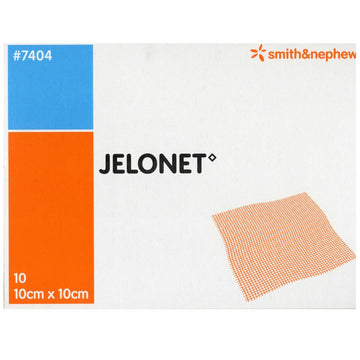 Jelonet Non Medicated Paraffin Gauze Wound Dressings Sterile 10 Pack 10Cm x 10Cm