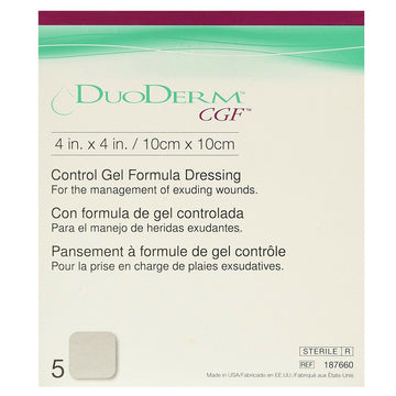 Duoderm Cgf Control Gel Formula Wound Dressings Plaster Pad 10Cm x 10Cm 5 Pack
