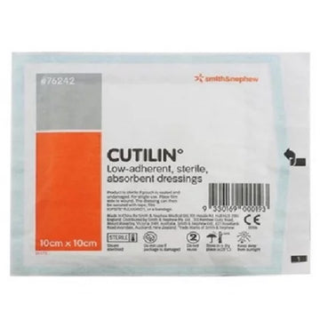 Smith & Nephew Cutilin Low-Adherent Sterile Absorbent Dressings Pad 10Cm x 10Cm