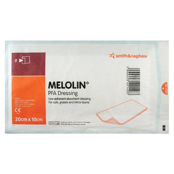 Melolin Wound Dressing Absorbent Low Adherent Cushion Pads First Aid 10Cm x 20Cm