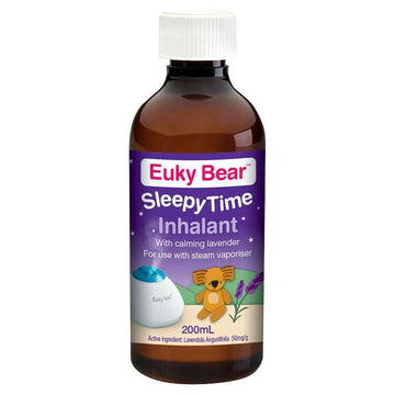 Euky Bear Sleepy Inhalant Calming Natural Lavender Kids Room Essential Oil 200mL