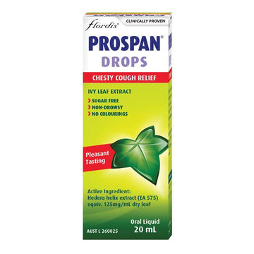 Flordis Prospan Chesty Cough Relief Expectorant Ivy Leaf Drops Liquid Syrup 20mL
