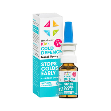 Mundicare Cold Defence Kids Nasal Spray Saline Solution Natural Carragelose 20mL