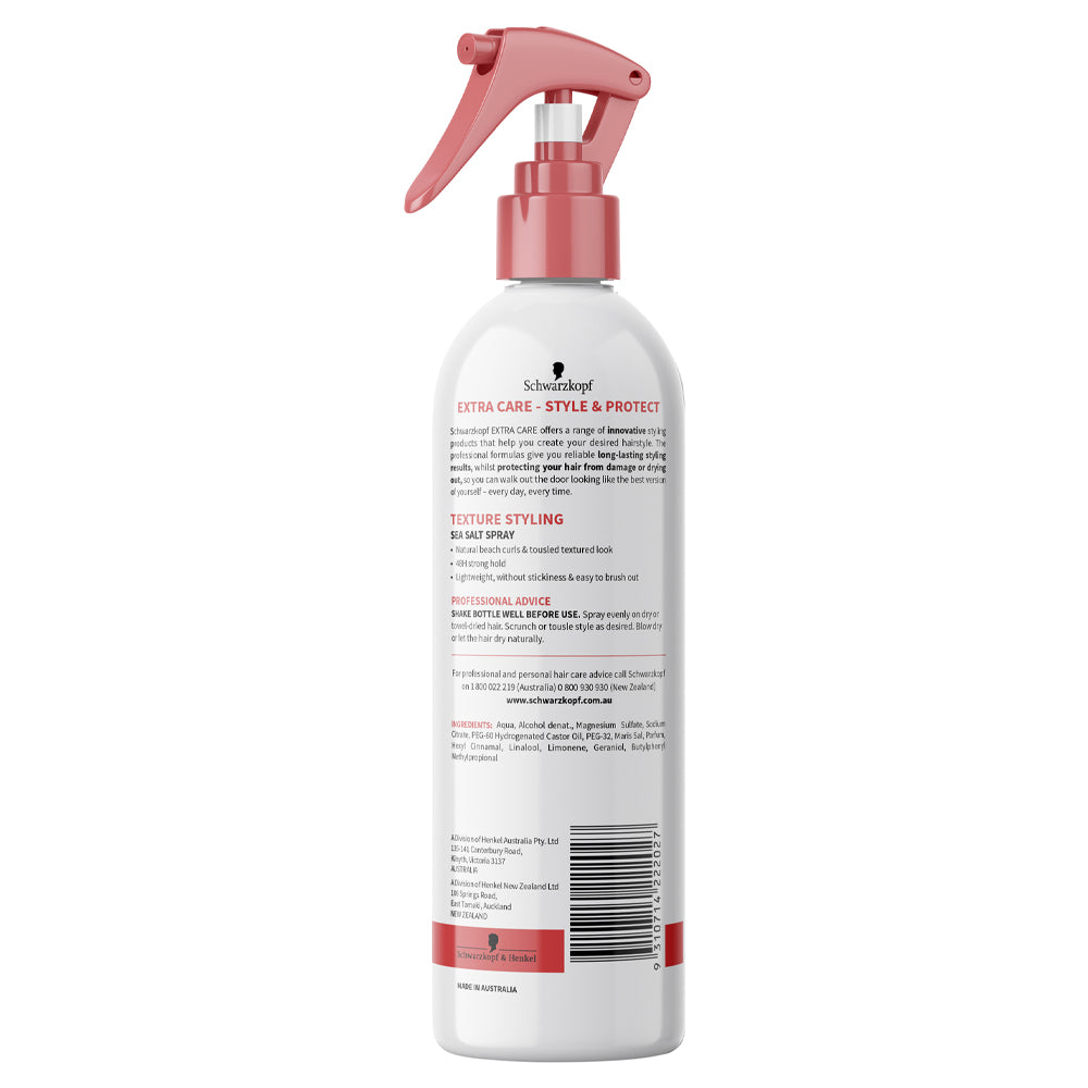Schwarzkopf Extra Care Texture Styling Sea Salt Hair Spray 48H Strong