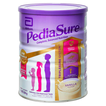 Pediasure Complete Nutrition Powder 850g Vanilla Flavour Kids Children 1-10yrs