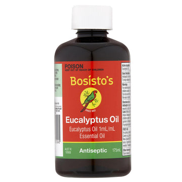Bosisto's Pure Natural Antiseptic Kills Germs & Bacteria Eucalyptus Oil 175mL