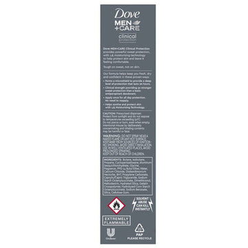 Dove Men+Care Odour Protection Aerosol Antiperspirant Deodorant Spray 180mL