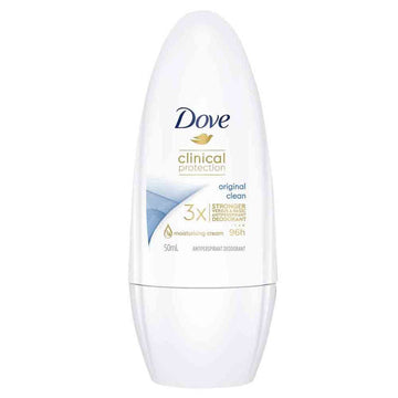 Dove Clinical Protection Original Clean Antiperspirant Roll On Deodorant 50mL