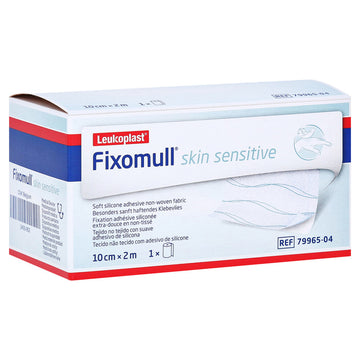 Leukoplast Fixomull Skin Sensitive Touch Roll Bandages Wound Dressings 10Cm x 2M