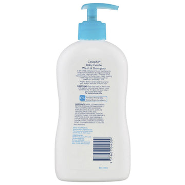 Cetaphil Baby Gentle Wash & Shampoo 400mL Babies Skin Hair Care Hypoallergenic