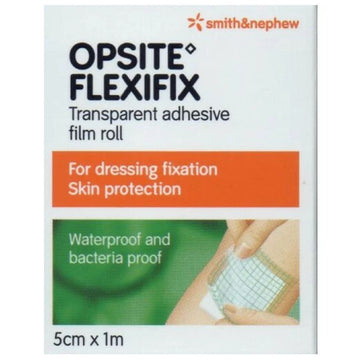 Opsite Flexifix Transparent Adhesive Film Roll Wound Dressing Fixation 5Cm x 1M