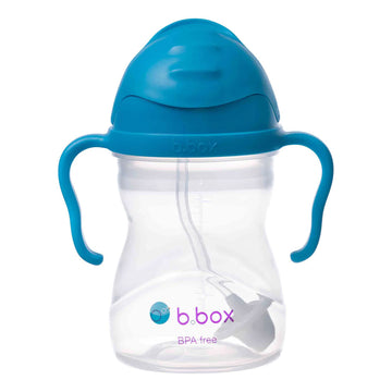 B.box Sippy Cup Baby Training Bottle 360 Degree W/ Straw Leak Proof Cobalt Blue