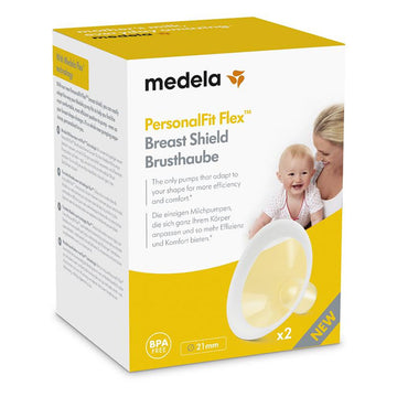 Medela Personal Fit Flex Breast Feed Shield Nipple Protectors Small 21mm 2 Pack