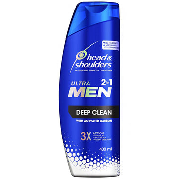Head & Shoulders Ultramen 2in1 Deep Clean Hair Scalp Shampoo & Conditioner 400mL