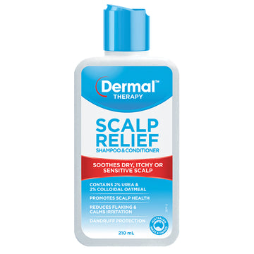 Dermal Therapy Scalp Relief Shampoo & Conditioner Sensitive Itchy Scalps 210mL