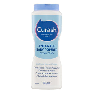 Curash Anti-rash Baby Powder 100g Newborn Nappy Rashes Soothing Relief Skin Care