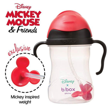 Bbox Disney Sippy Training Cup Mickey Leak Spill Proof Weighted Straw 360 Degree