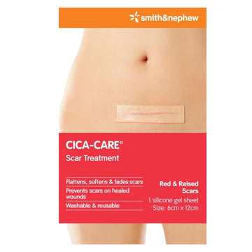 Smith & Nephew Cica-Care Gel Sheet Scar Treatment Plaster Dressings 6Cm x 12Cm