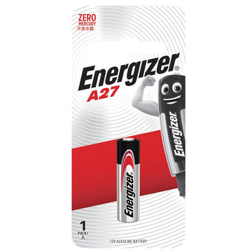 Energizer A27 Alkaline Battery Batteries Device Remotes Power Zero Mercury 12V