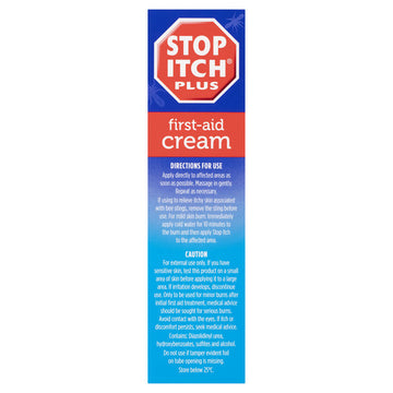 Stop Itch Plus First-Aid Cream 50G Soothing Relief Skin Discomfort Irritation