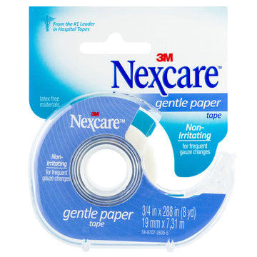 Nexcare Gentle Paper Tape Roll Plaster Bandages Dressings White 19Mm x 7.31M