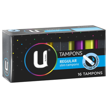 Kotex Tampons Regular Ultra Absorbent Slim Sanitary Tampon Period Care 16 Pack