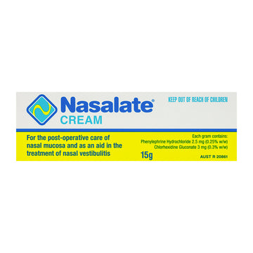 Nasalate Nose Cream Nasal Mucosa Vestbulitis Post-operative Care Treatment 15g