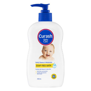 Curash Baby Care Soap Free Bath Wash 400mL Moisturise Newborn Sensitive Skin