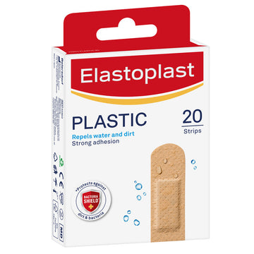 Elastoplast Plastic Plasters Strips Water Resistant Dressings Bandages 20 Pack