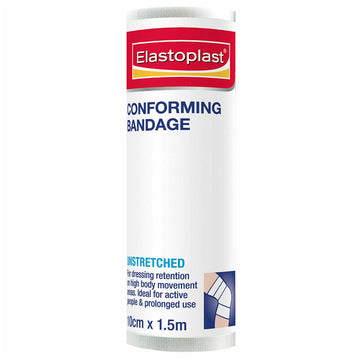 Elastoplast Conforming Bandage Roll Unstretched Gauze Wound Dressing 10Cm x 1.5M