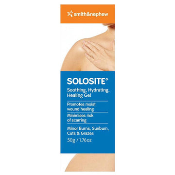 Solosite Wound Gel 50G Tube Soothing Hydrating Cuts Burns Skin Healing Treatment