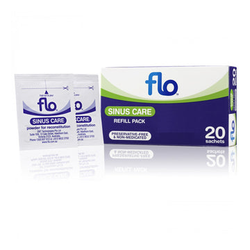 Flo Sinus Wash Refill Pack Non-medicated Nasal Congestion Treatment 20 Sachets