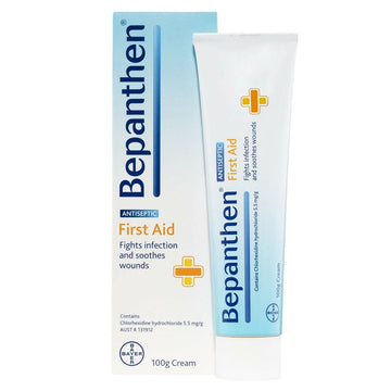 Bepanthen First Aid Cream Soothing Antiseptics Ointments Wound Care Tube 100G