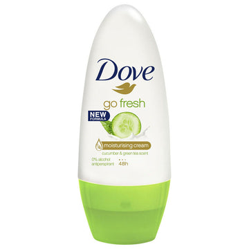 Dove Go Fresh Cucumber & Green Tea Womens Antiperspirant Roll On Deodorant 50mL