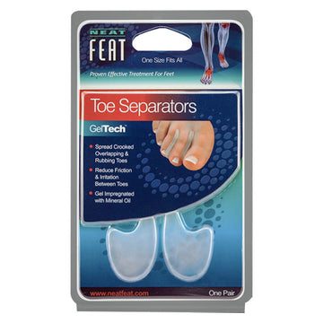 Neat Feat Gel Toe Separators Spread Crooked Overlapping Rubbing Toes Friction