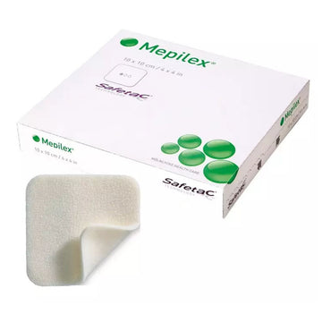 Mepilex Wound Dressing 5 Pack Foam Sterile Bandages Absorbent First Aid 10X10Cm