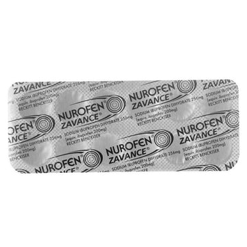 Nurofen Zavance Ibuprofen Tablets Pain Headache Migraine Relief 24 Tabs 256Mg