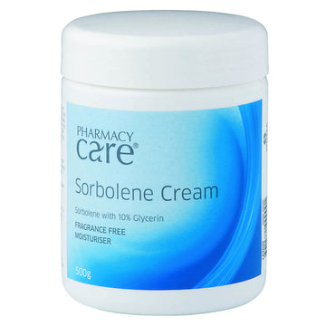 Pharmacy Care Sorbolene Cream Jar 500G Moisturiser Dry Skin Care Relief Glycerin