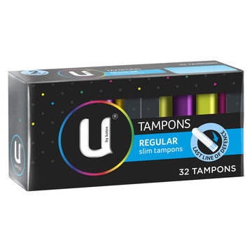 Kotex Tampons Regular Ultra Absorbent Slim Sanitary Tampon Period Care 32 Pack
